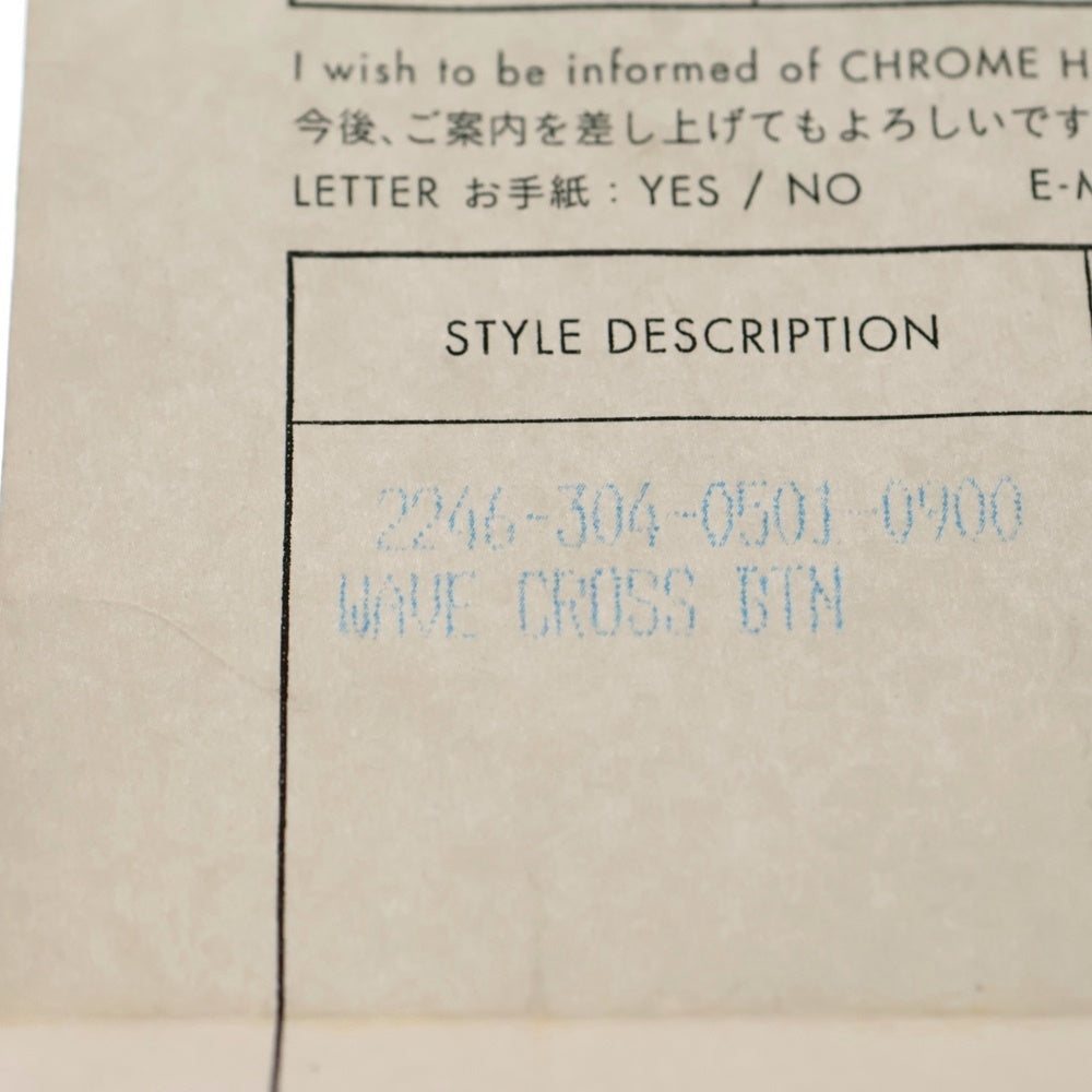 CHROME HEARTS(クロムハーツ) WAVE ウェーブ レザーウォレット 財布 ブラック BCA374