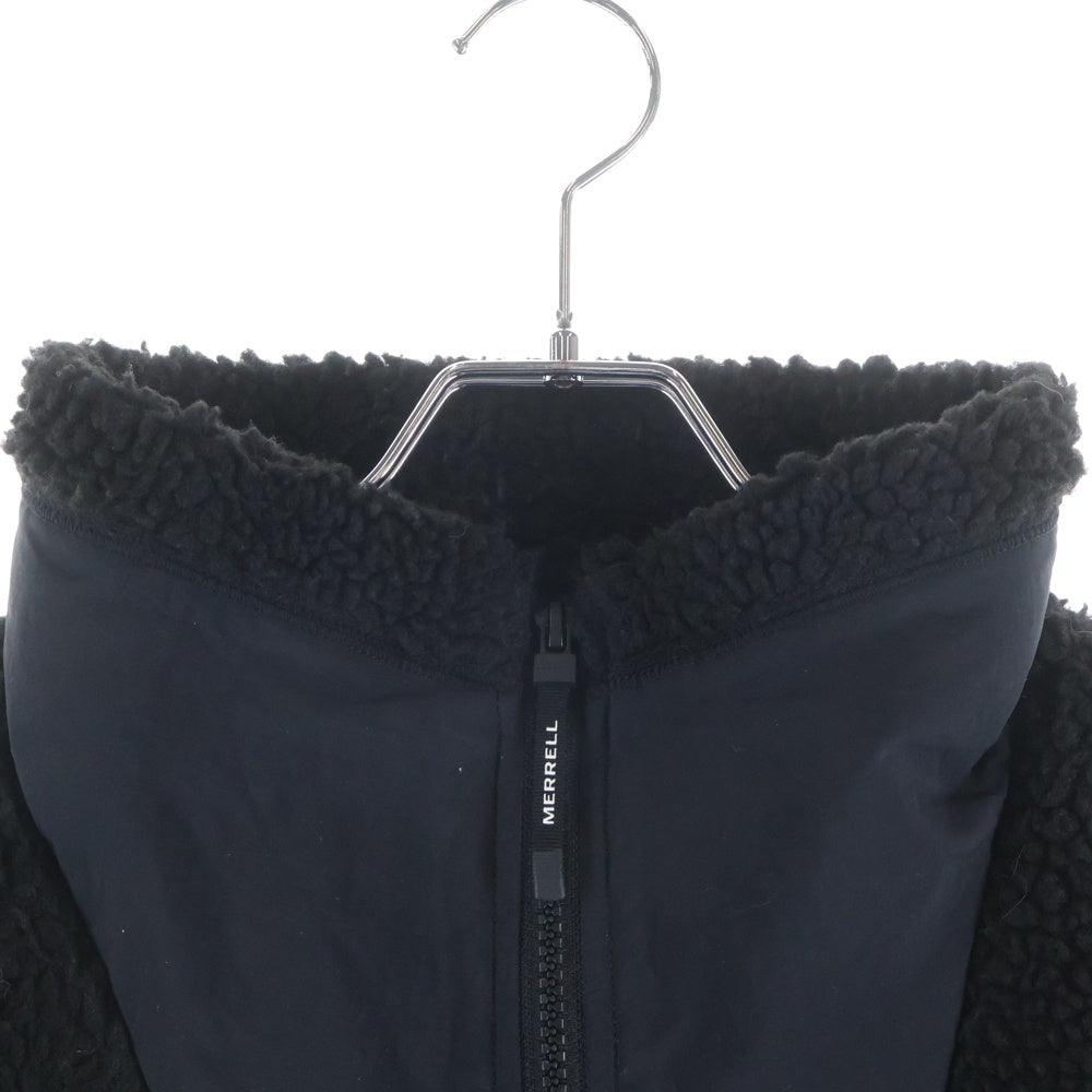 MERRELL(メレル) ハーフジップ ボアフリース ジャケット ブラック MLM2A4AN1200