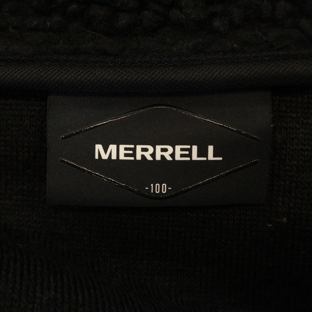 MERRELL(メレル) ハーフジップ ボアフリース ジャケット ブラック MLM2A4AN1200