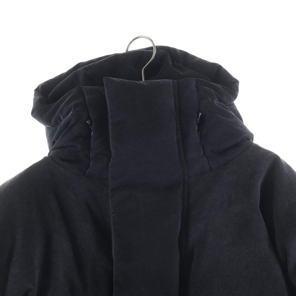 entire studios(エンタイア スタジオ) MML hooded puffer Down Jaket フーディー パファー ダウンジャケット ブラックES2396