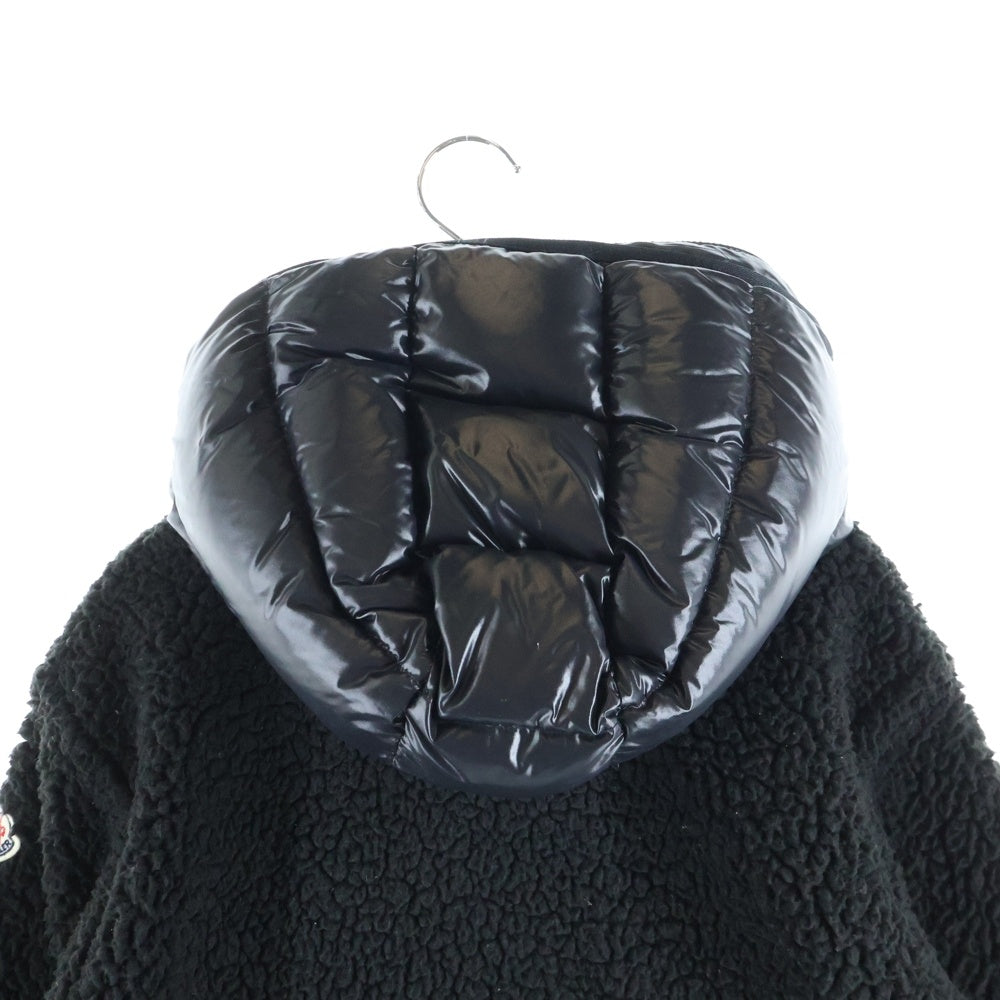 MONCLER(モンクレール) MAGRIA CARDIGAN DOWN JACKET フリース切替 フーデッド ダウンジャケット ブラック E20938462700 レディース