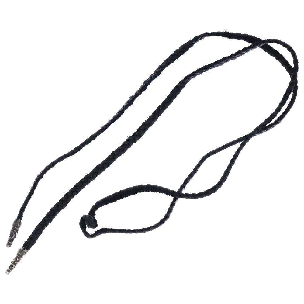 CHROME HEARTS(クロムハーツ) LEATHER BRAID スクロールレザーブレード シルバーネックレス