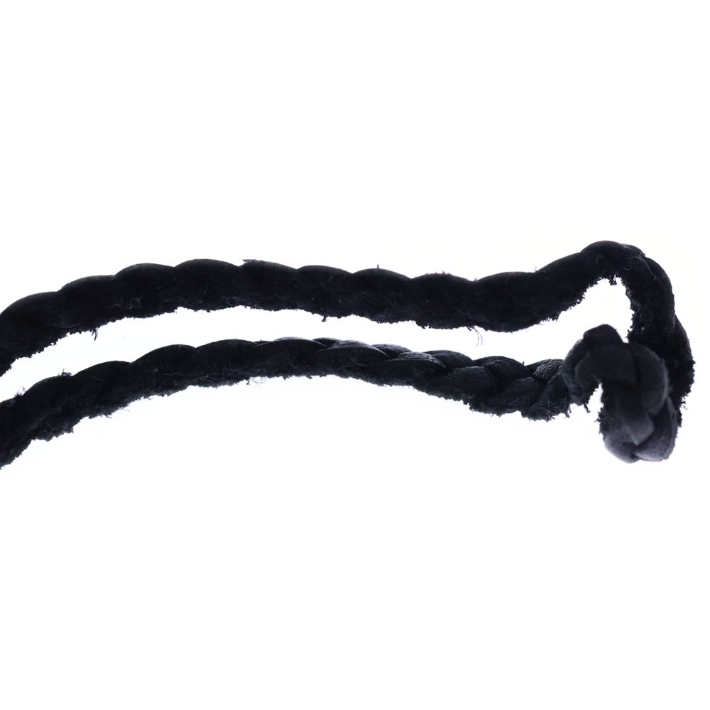 CHROME HEARTS(クロムハーツ) LEATHER BRAID スクロールレザーブレード シルバーネックレス