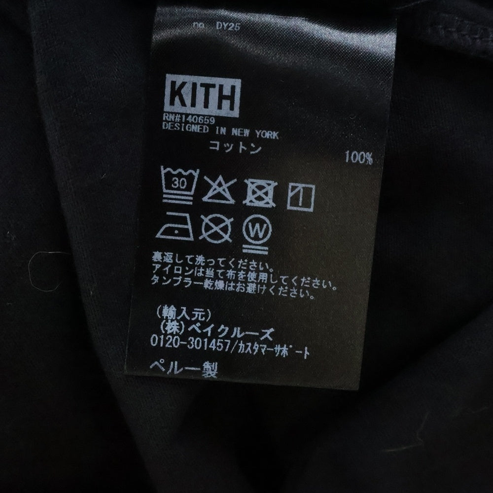 KITH(キス) 25SS × Scarface Statue L/S Pocket Tee スカーフェイス スタチュー 両面プリント クルーネック ロングスリーブ 長袖Tシャツ カットソー ブラック KHM034183