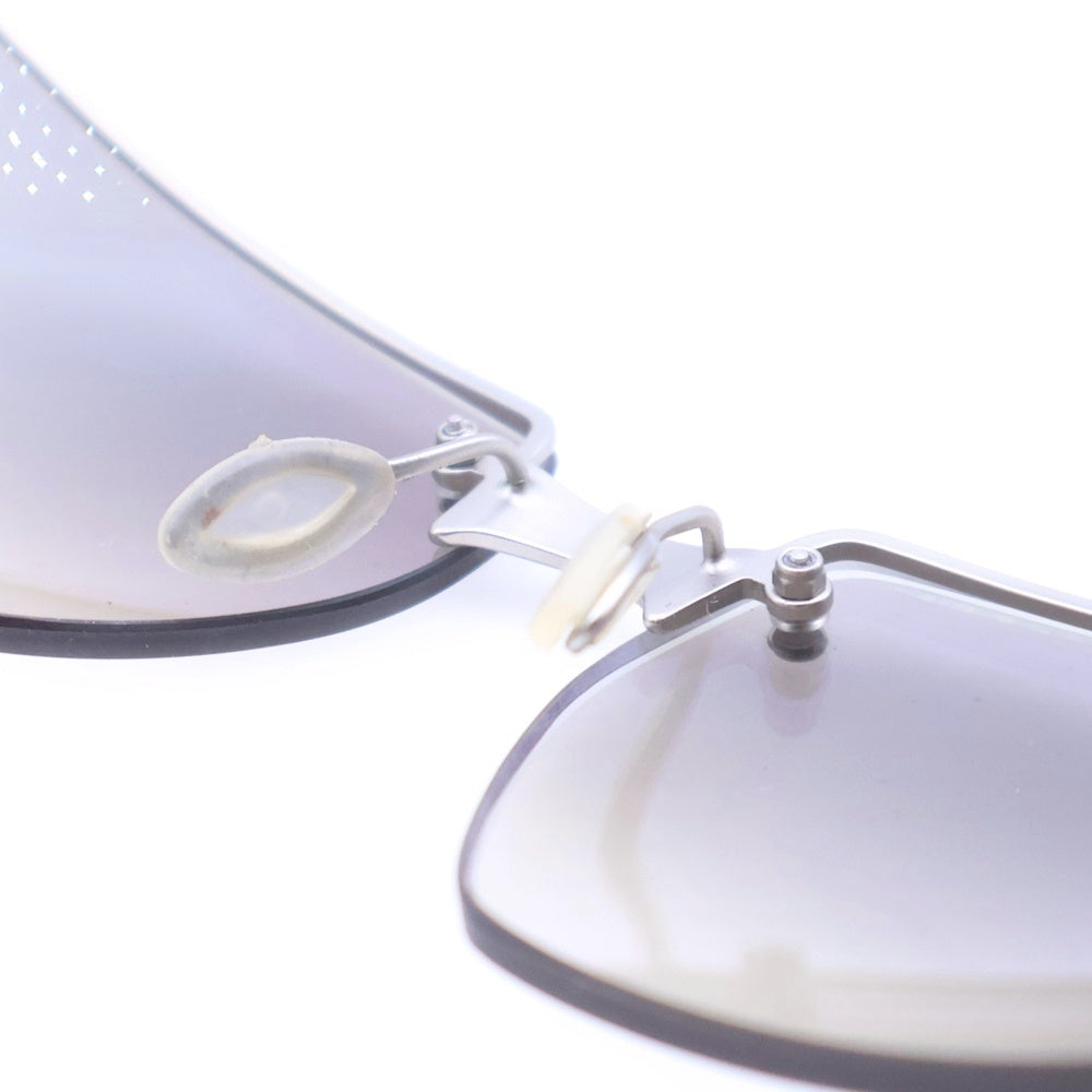 PRADA(プラダ) ハーフリム スクエアフレーム サングラス アイウェア 眼鏡 グレー/シルバー SPR71A 2AC-7A1