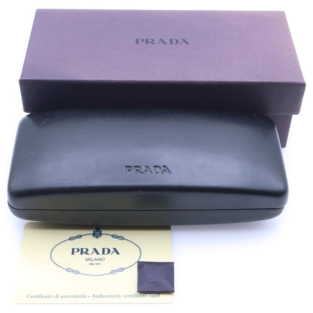 PRADA(プラダ) ハーフリム スクエアフレーム サングラス アイウェア 眼鏡 グレー/シルバー SPR71A 2AC-7A1