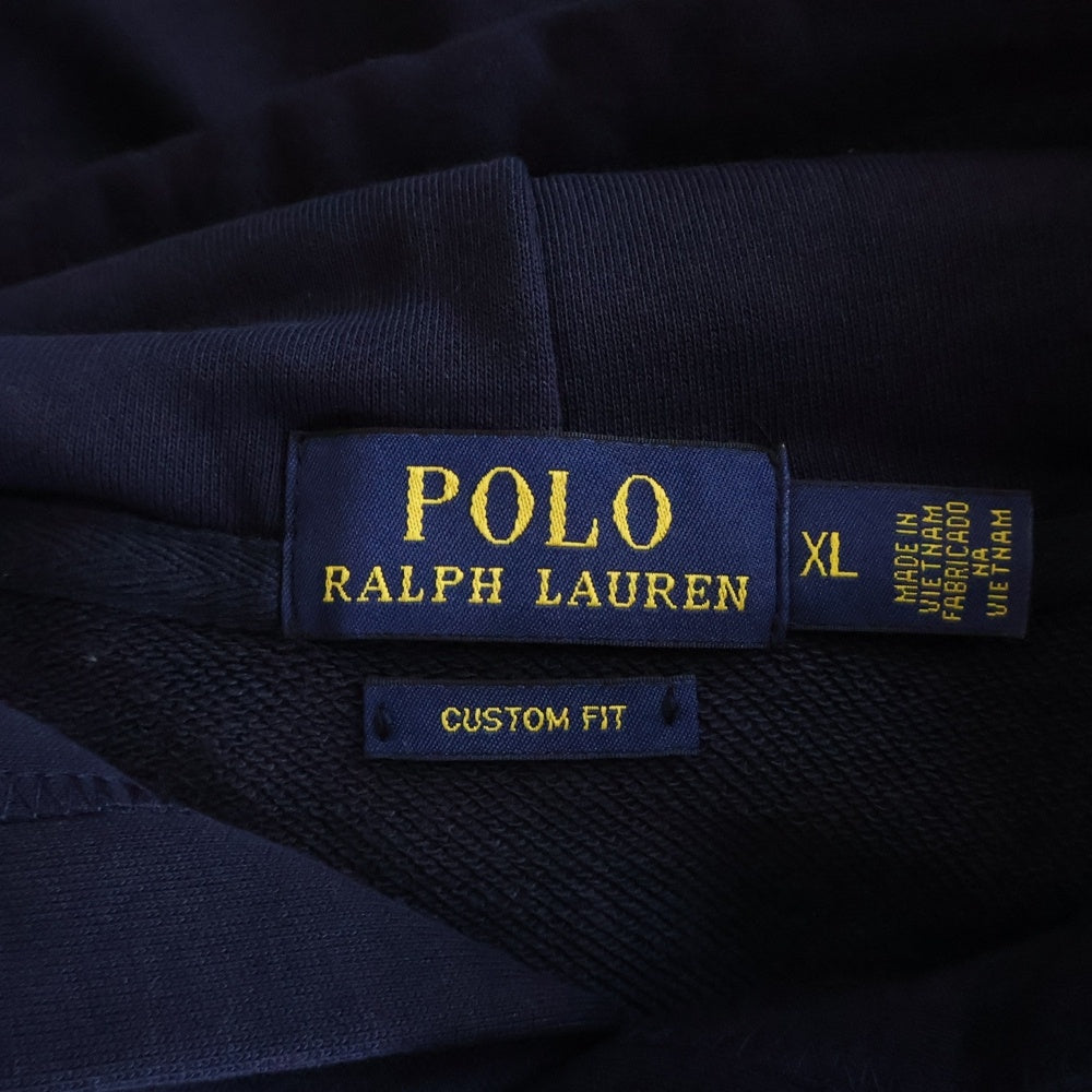 POLO RALPH LAUREN(ポロラルフローレン) スモールポニー刺繍 スウェット プルオーバーパーカー フーディー ネイビー 710688969002