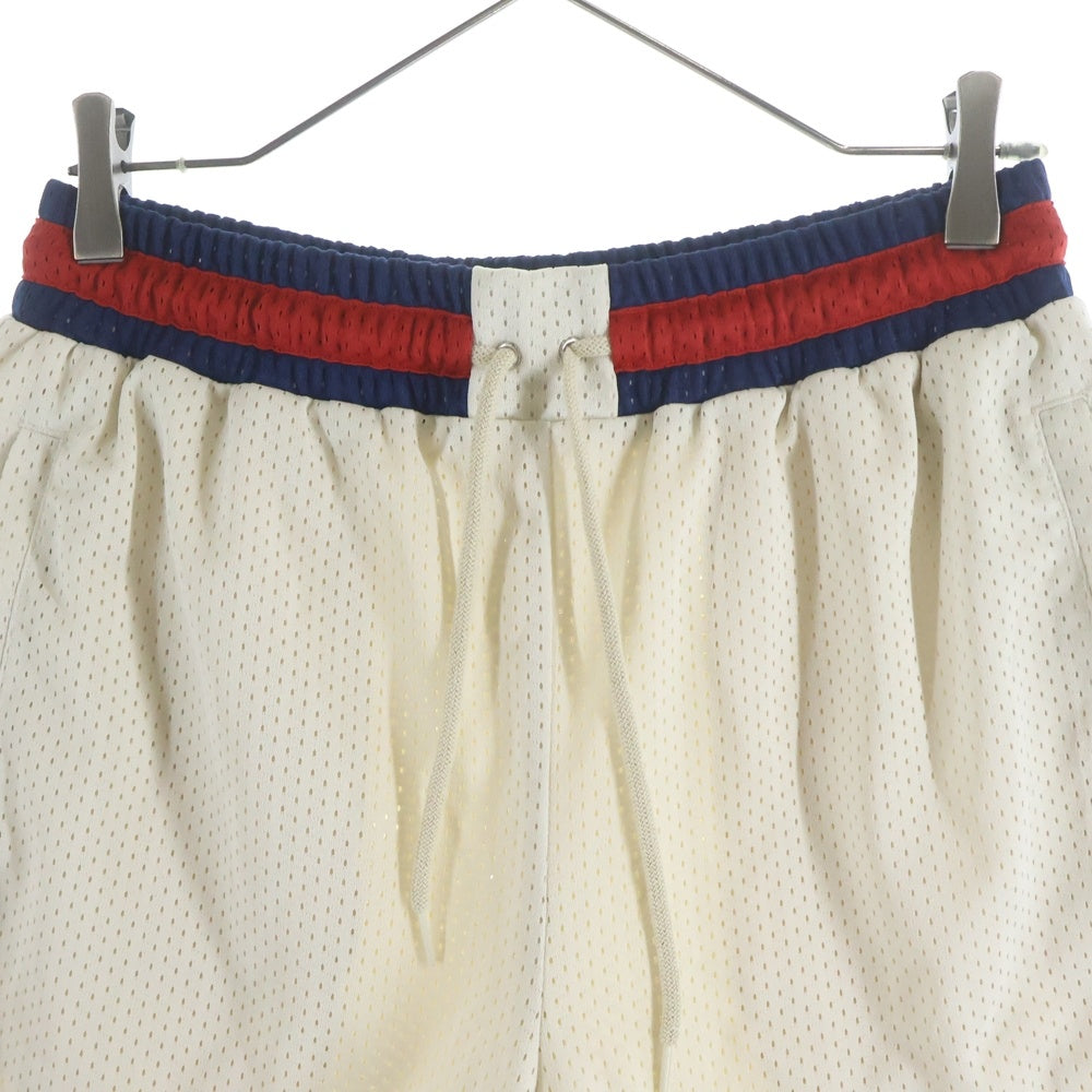 GUCCI(グッチ) 24SS GG Logo Mesh Fabric Shorts シェリーライン GGロゴ メッシュ ハーフパンツ ホワイト 737407 XJFFK
