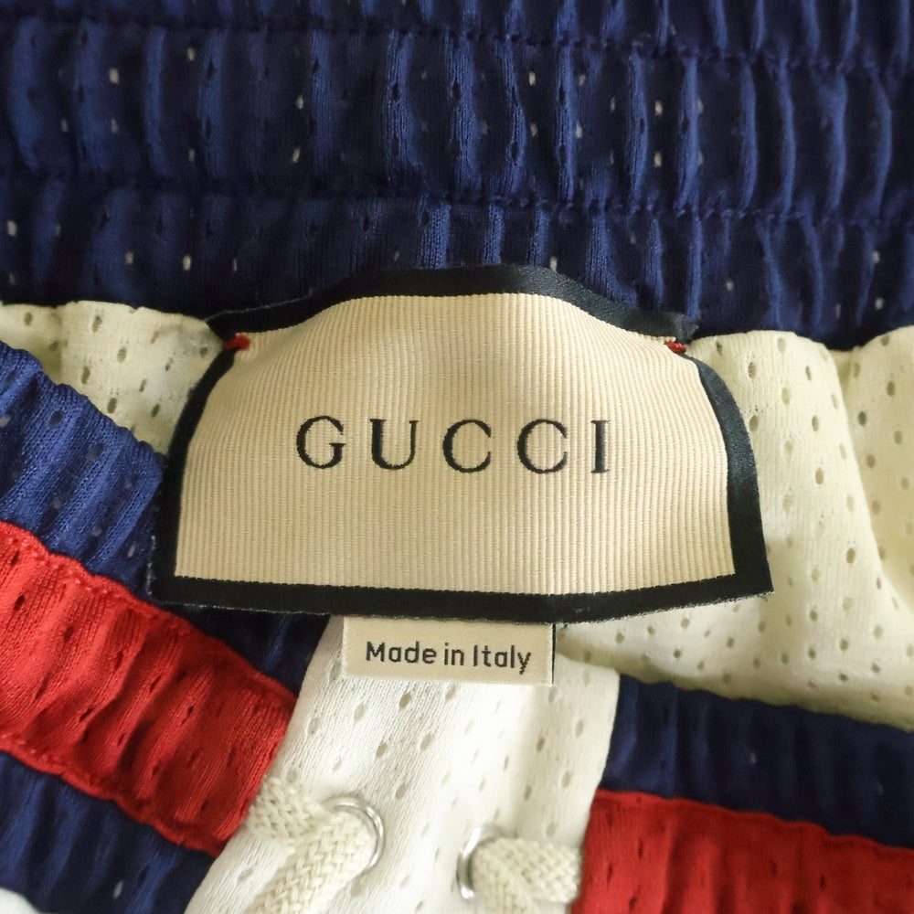 GUCCI(グッチ) 24SS GG Logo Mesh Fabric Shorts シェリーライン GGロゴ メッシュ ハーフパンツ ホワイト 737407 XJFFK
