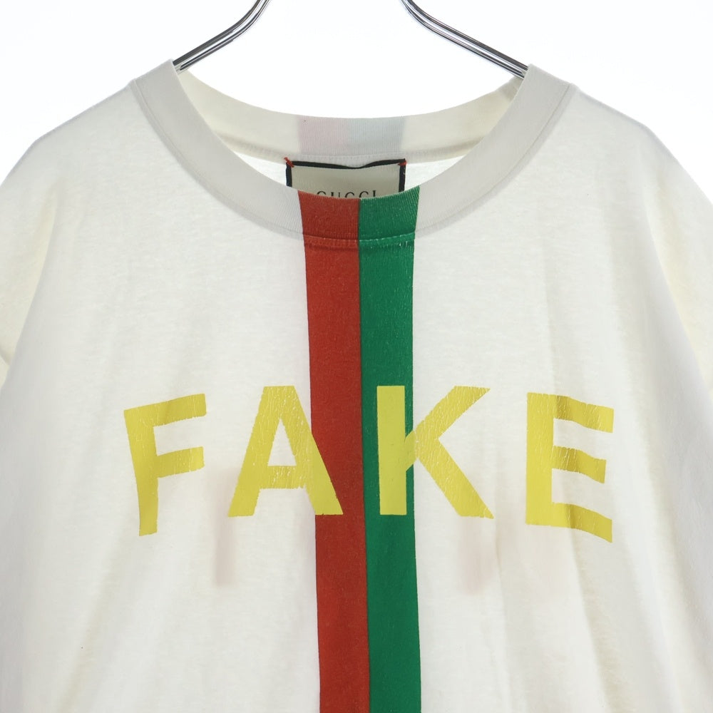 GUCCI(グッチ) 20AW Fake/Not Print Oversize Tee フェイクノット