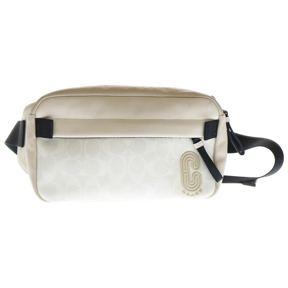 COACH(コーチ) シグネチャー レザー ウエストバッグ ショルダーバッグ ホワイト C2061-2339