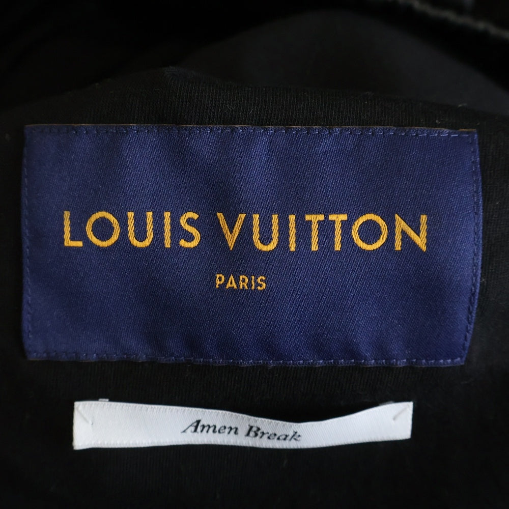LOUIS VUITTON(ルイヴィトン) 22SS LVライン ダミエ ラムレザー レーシング トラック シングルライダース レザージャケット ブラック RM221 I85 HML61E