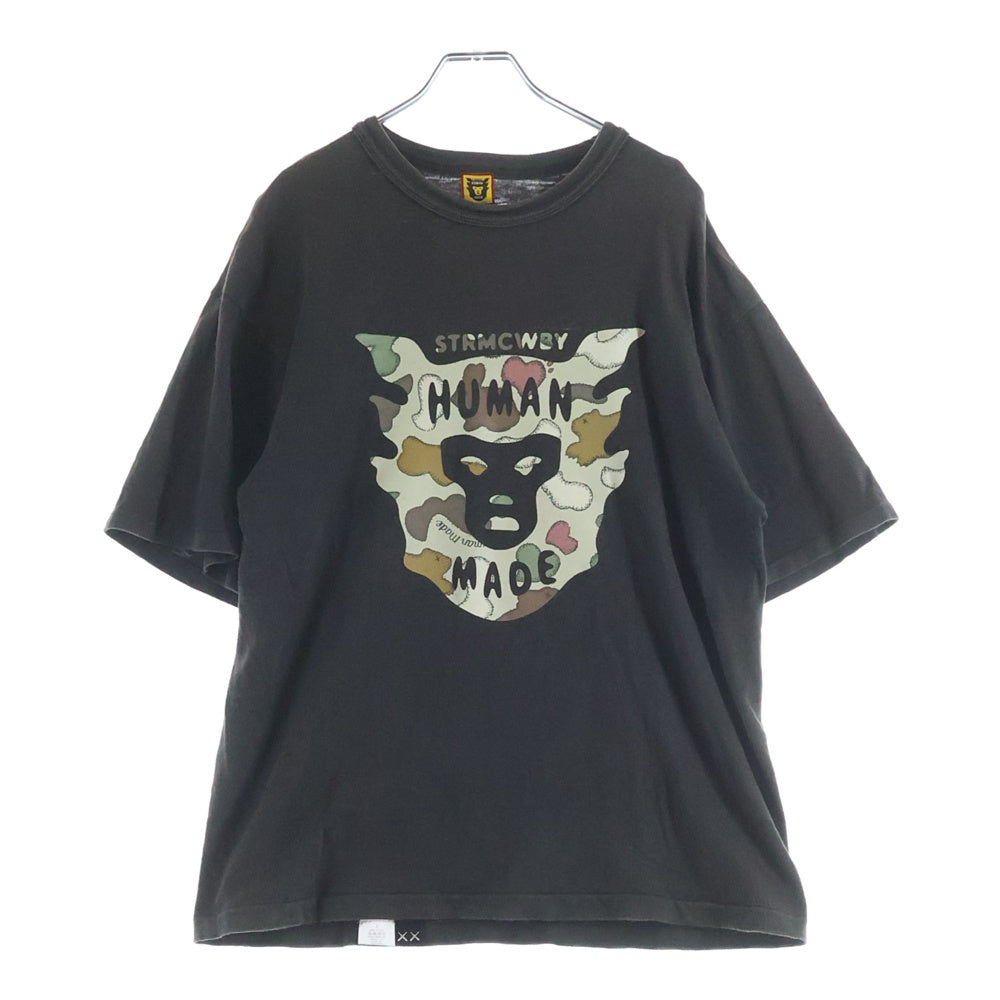 HUMAN MADE(ヒューマンメイド) 24SS×KAWS Graphic T-shirt #2 カウズ グラフィック 半袖Tシャツカットソー ブラック