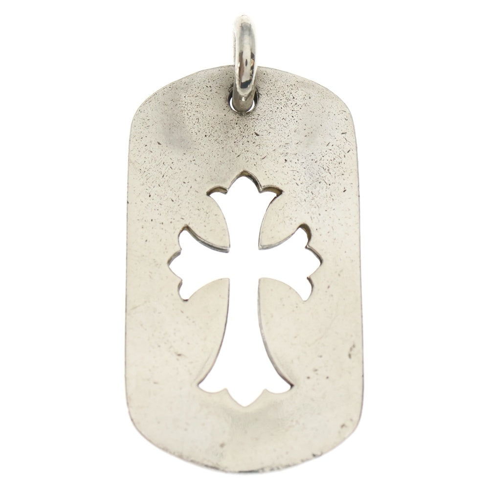 CHROME HEARTS(クロムハーツ) D TAG LRG CO CRS カットアウトクロスドッグタグ ラージ ペンダントトップ シルバー BCA239