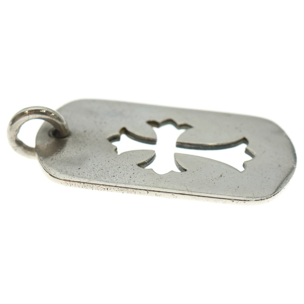 CHROME HEARTS(クロムハーツ) D TAG LRG CO CRS カットアウトクロスドッグタグ ラージ ペンダントトップ シルバー BCA239