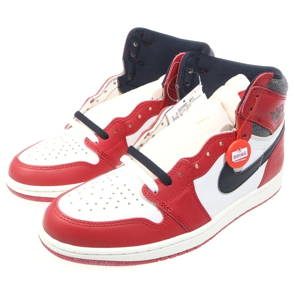 NIKE(ナイキ) AIR JORDAN 1 LOST & FOUND CHICAGO エアジョーダン1 ロスト ファウンド シカゴ ハイカットスニーカー ホワイト/レッド/ブラック US11/29cm DZ5485-612
