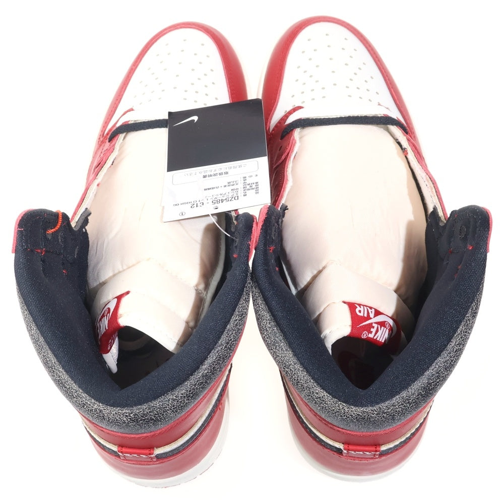 NIKE(ナイキ) AIR JORDAN 1 LOST & FOUND CHICAGO エアジョーダン1 ロスト ファウンド シカゴ ハイカットスニーカー ホワイト/レッド/ブラック US11/29cm DZ5485-612