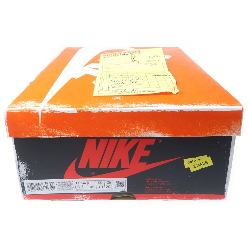 NIKE(ナイキ) AIR JORDAN 1 LOST & FOUND CHICAGO エアジョーダン1 ロスト ファウンド シカゴ ハイカットスニーカー ホワイト/レッド/ブラック US11/29cm DZ5485-612