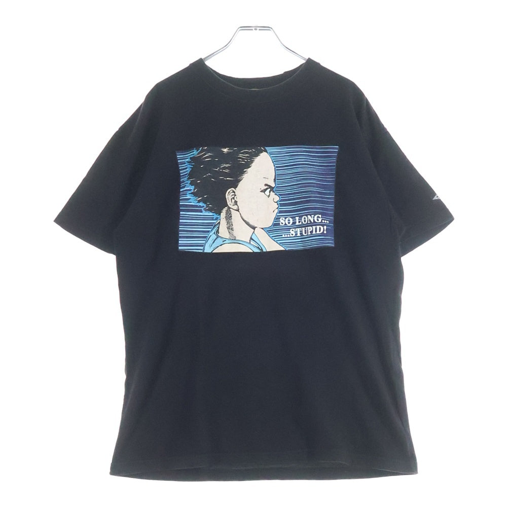 VINTAGE(ヴィンテージ) 90s AKIRA Tee アキラ DUB FACTORY タグ 正面鉄男プリント クルーネック半袖Tシャツカットソー ブラック