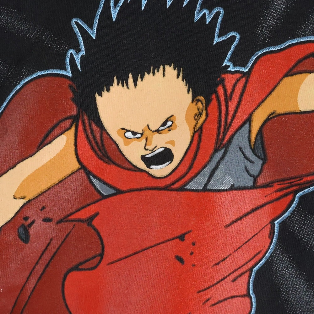 VINTAGE(ヴィンテージ) 80s AKIRA Tee アキラ FASHION VICTIM タグ 正面プリント クルーネック半袖Tシャツカットソー ブラック