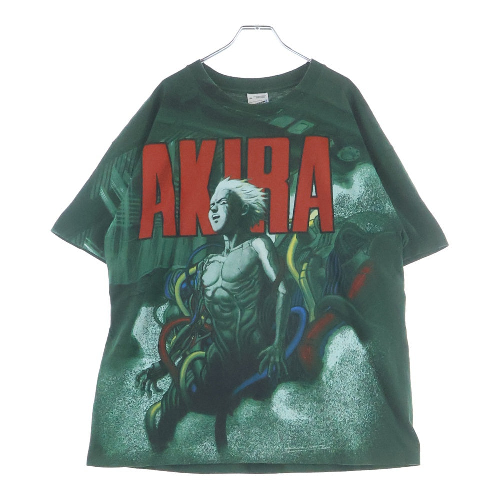 VINTAGE(ヴィンテージ) 90s AKIRA Tee アキラ SCREEN タグ フロントプリント クルーネック半袖Tシャツカットソー グリーン