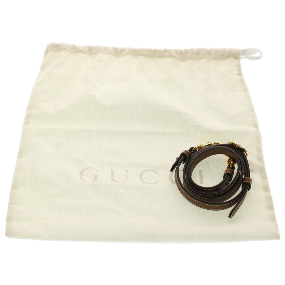 GUCCI(グッチ) Blondie ブロンディ GGロゴ レザー 2WAY チェーン ショルダーバッグ トップハンドルバッグ ブラウン 815714 HAAKF2545 レディース