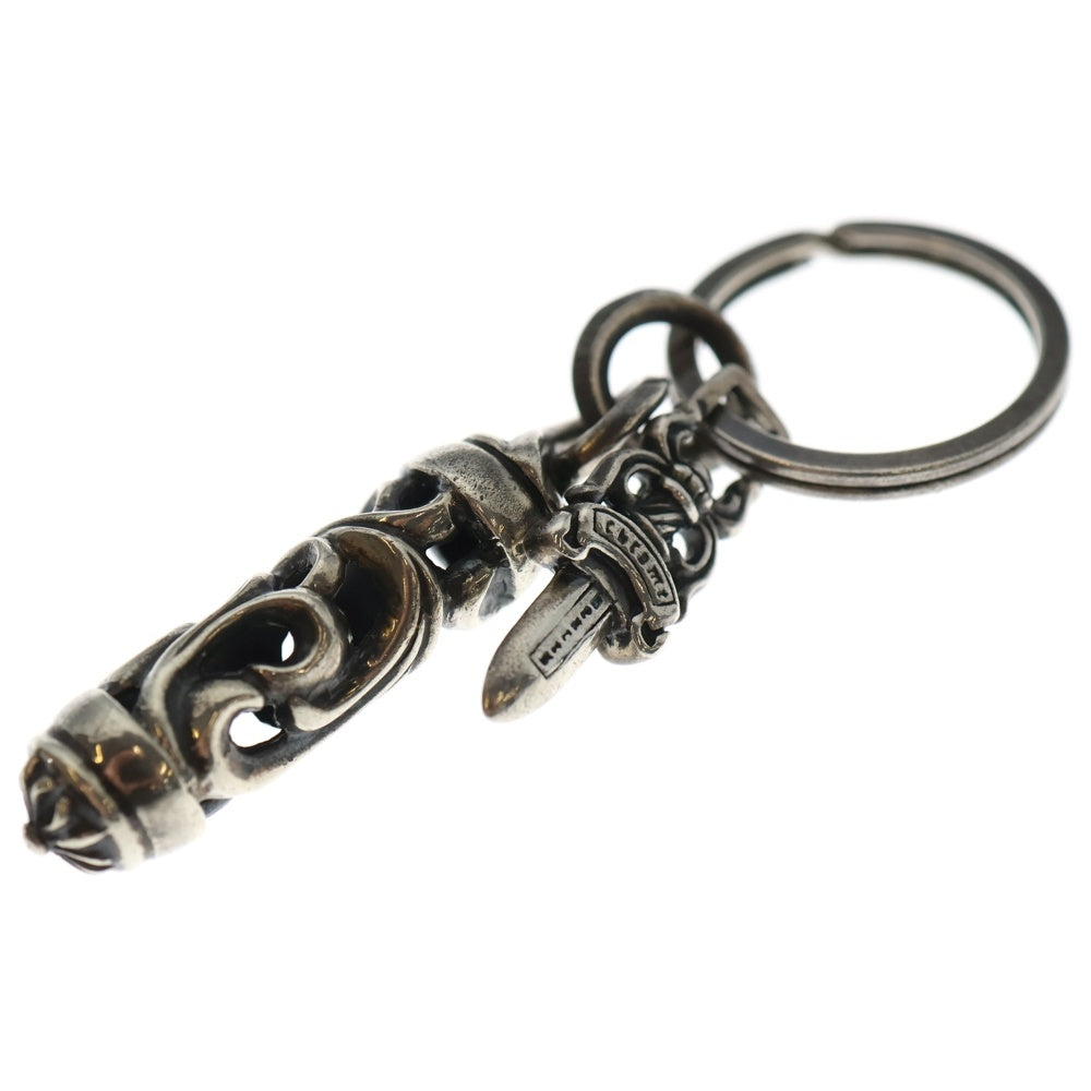CHROME HEARTS(クロムハーツ) ROLLER&No5 DGGR ローラー#5ダガーキーリング シルバー
