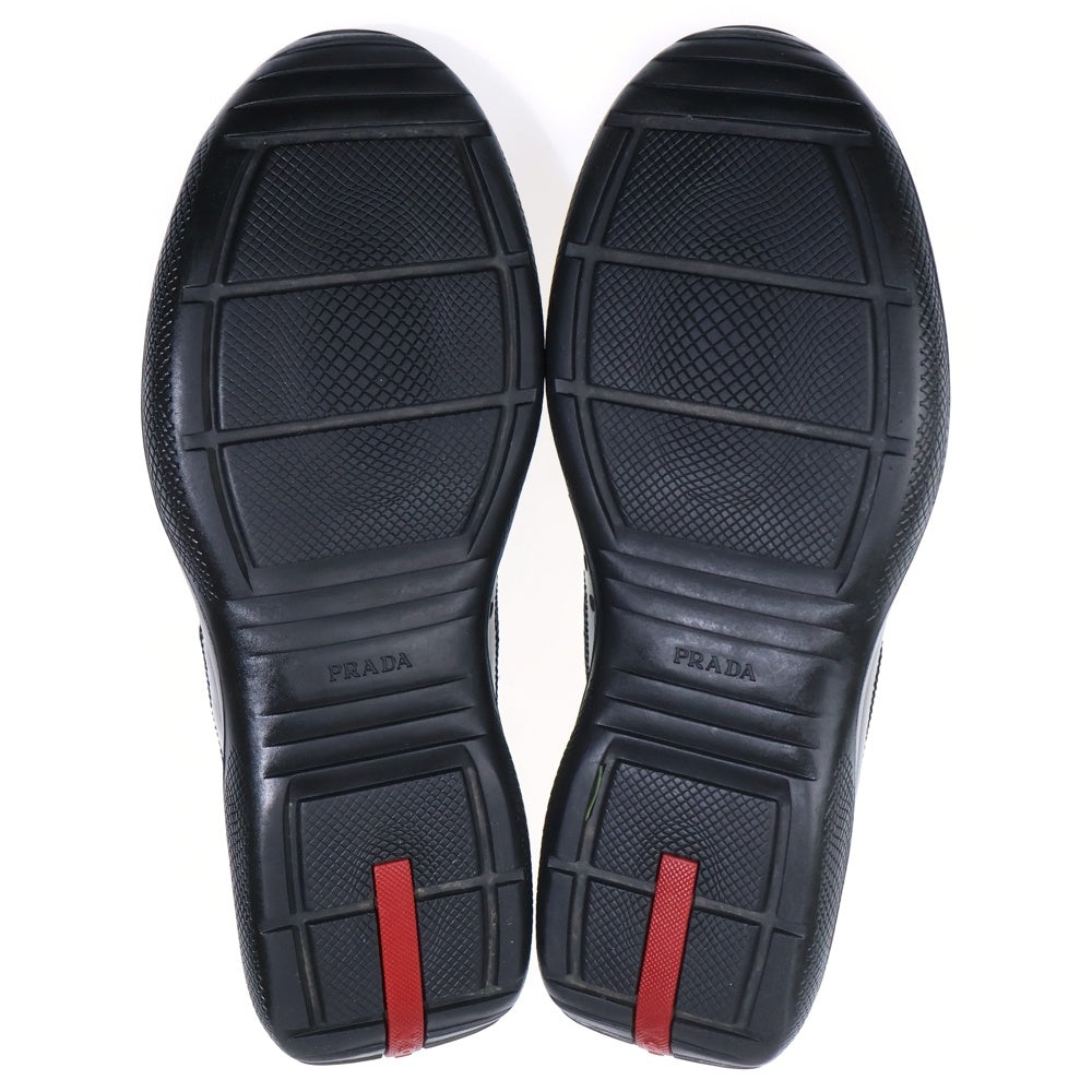 PRADA SPORT(プラダ スポーツ) パテントレザー レースアップ エナメル ハイカットスニーカー ブラック 4T 0341