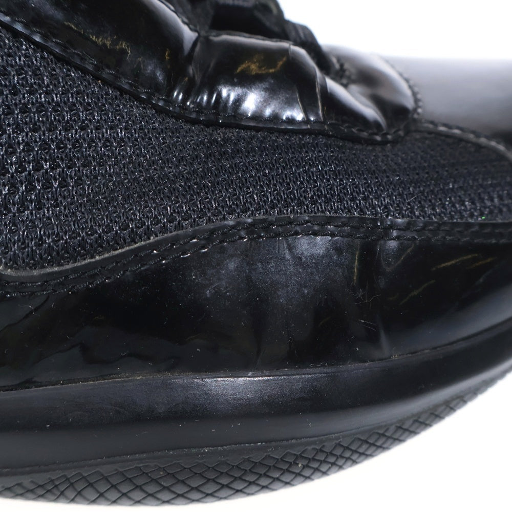 PRADA SPORT(プラダ スポーツ) Americas Cup アメリカズカップ パテントレザー レースアップ ローカットスニーカー ブラック PS 0906