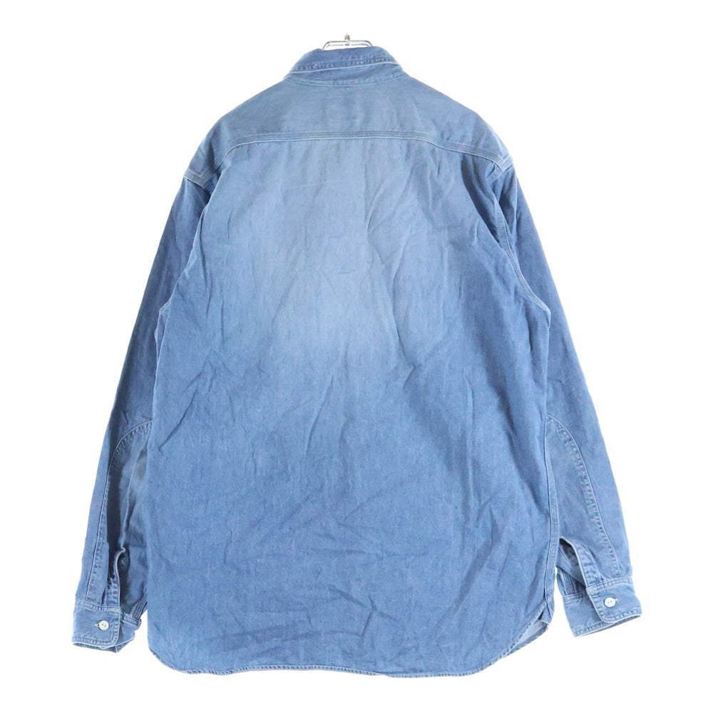 STANDARD CALIFORNIA(スタンダード カリフォルニア) 20SS SD Denim Work Shirt ステンシルロゴ デニム ワーク長袖シャツ インディゴ