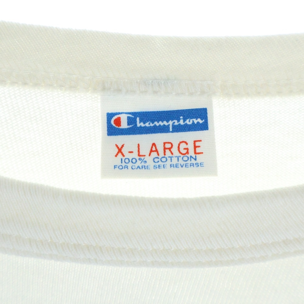 STANDARD CALIFORNIA(スタンダード カリフォルニア) × STANDARD CALIF TEE チャンピオン ラグランスリーブ 七分丈Tシャツ カットソー ホワイト/ネイビー C8-M403