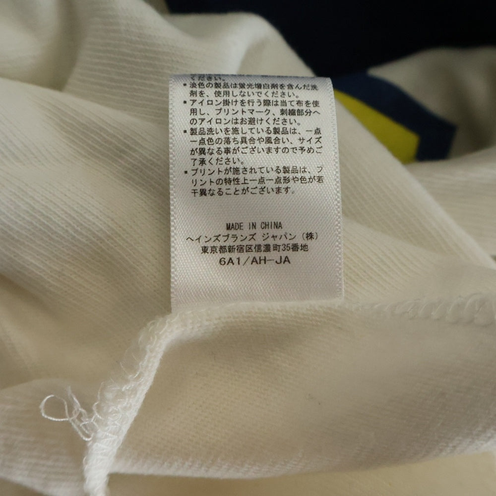 STANDARD CALIFORNIA(スタンダード カリフォルニア) × STANDARD CALIF TEE チャンピオン ラグランスリーブ 七分丈Tシャツ カットソー ホワイト/ネイビー C8-M403