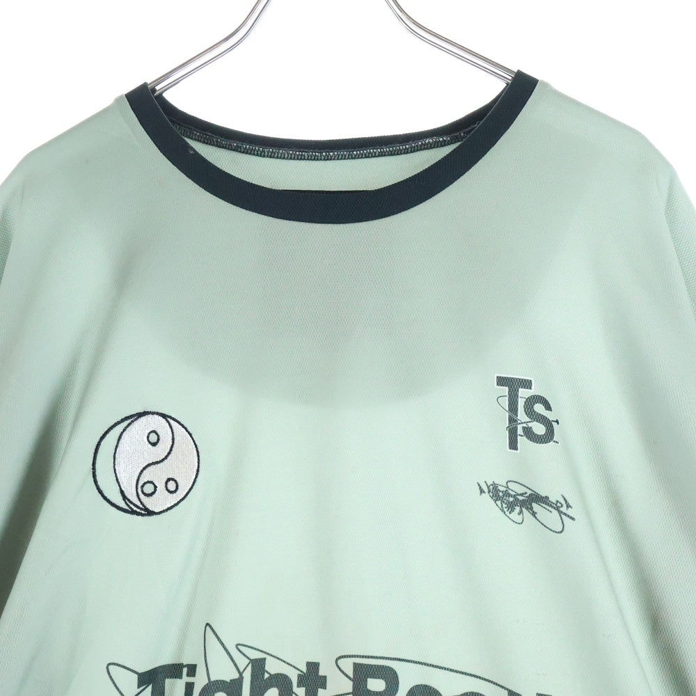 TIGHTBOOTH(タイトブース) 25SS × SauRas Being L/S SOCCER JERSEY ソーラス ビーイング ロングスリーブ サッカージャージ 長袖Tシャツ カーキ SS25-SRB03