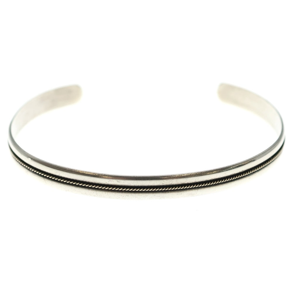 TIFFANY & Co.(ティファニー) 14K Twist Rope Narrow Cuff Bracelet Sterling Silver | ヴィンテージ ティファニー ツイスト ロープ ナロー カフ ブレスレット スターリング レディース