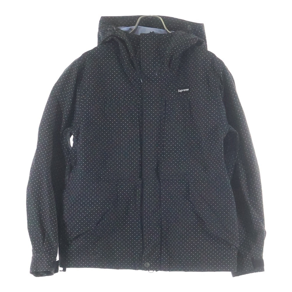 SUPREME(シュプリーム) 12AW Pindot Shell Jacket ピンドットシェルジャケット ナイロン マウンテンパーカー ブラック