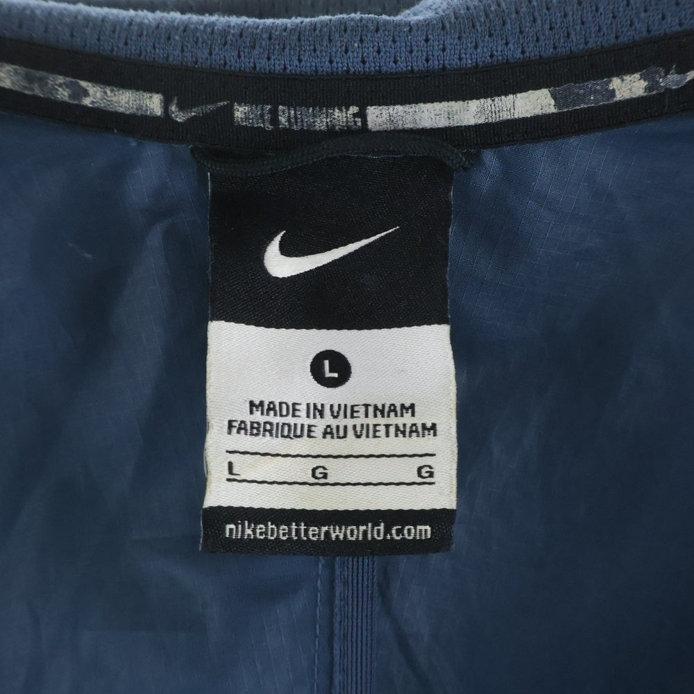 NIKE(ナイキ) ナイロン アノラックパーカー フーデッドジャケット ネイビー 683612-460