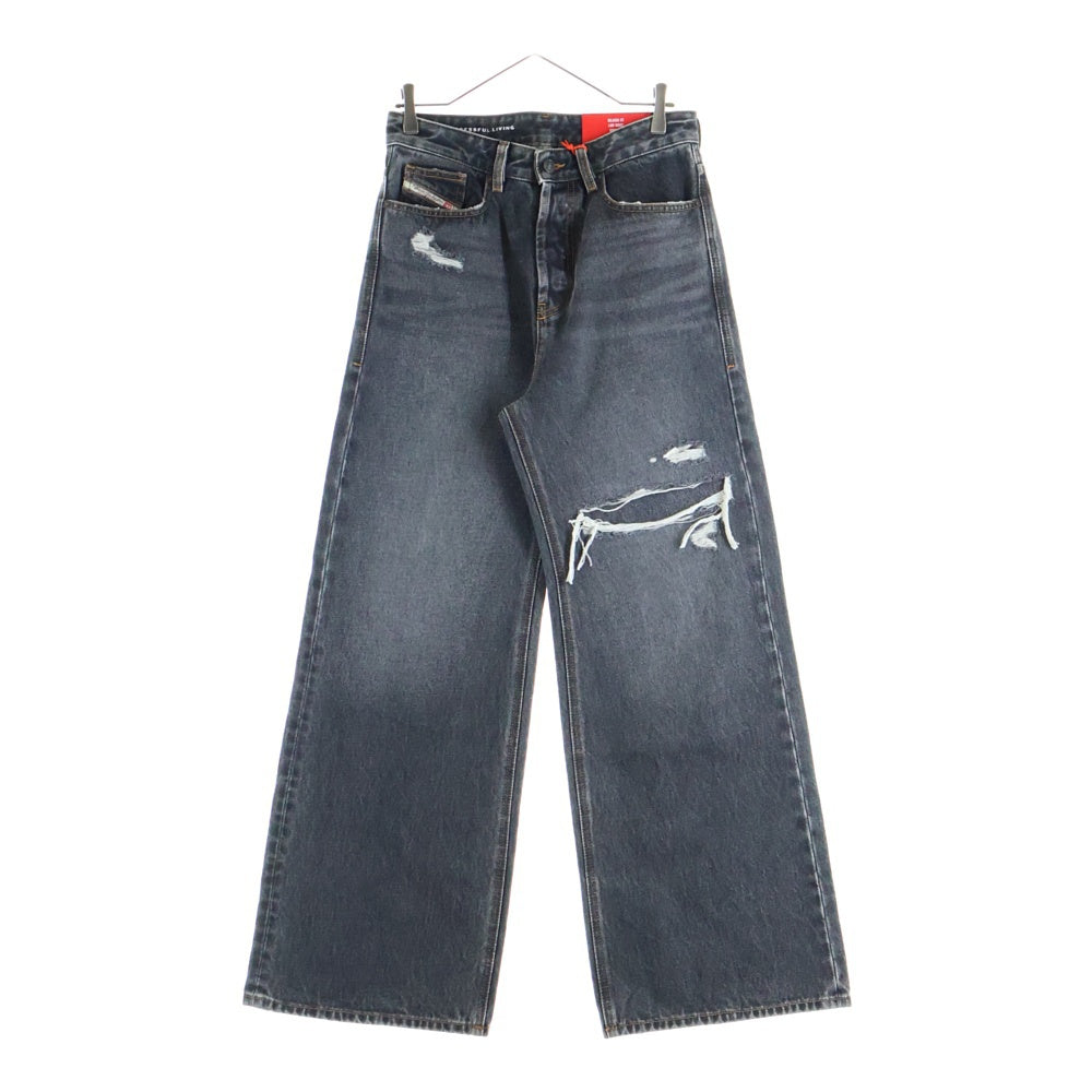 DIESEL(ディーゼル) Relaxed Jeans D-Rise リラックス Dライズ ルーズフィット ウォッシュド デニムパンツ ブラック A06371