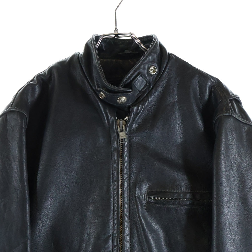 SCHOTT(ショット) シングルライダース レザージャケット ブラック 1312