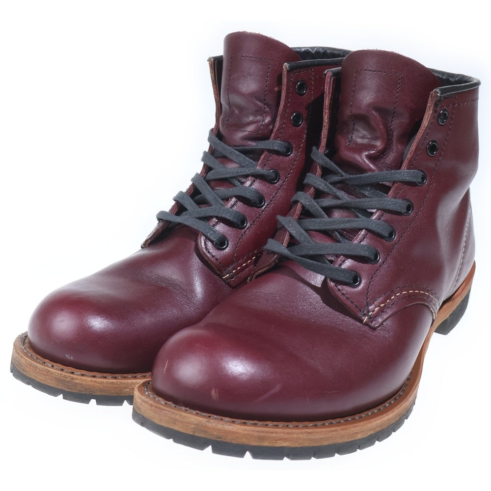 RED WING(レッド ウイング) BECKMAN 9011 刺繍羽タグ ベックマン ワークブーツ レースアップシューズ ワインレッド