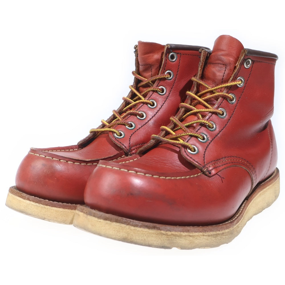 RED WING(レッド ウイング) 00-90SS 8875 刺繍羽タグ IRISH SETTER MOC TOE CLASSIC WORK BOOTS アイリッシュセッター モックトゥ レザー クラシック ワークブーツ ブラウン