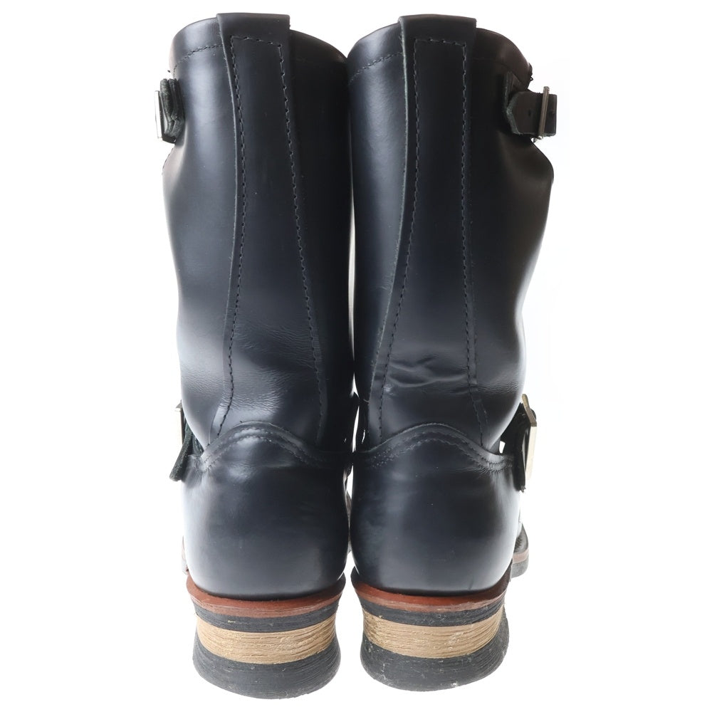 RED WING(レッド ウイング) 90s ENGINEER BOOTS MADE IN USA PT99 2268 前期 USA製 刺繍羽タグ エンジニアブーツ ブラック D08359