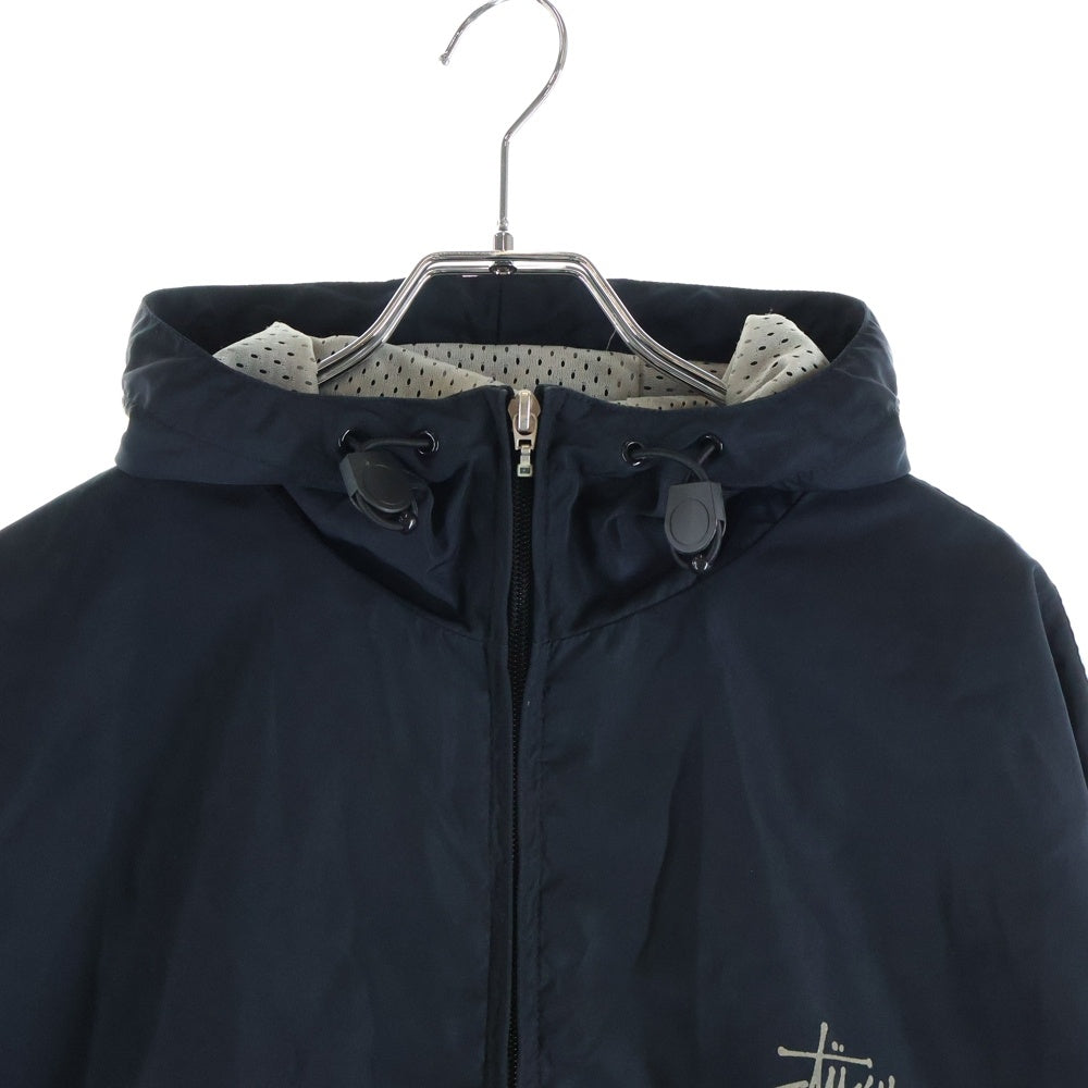 STUSSY(ステューシー) 90s USA製 STUSSY SPORT Track Jacket ステューシー スポーツ ロゴプリント ジップアップフーディー トラックジャケット ブラック