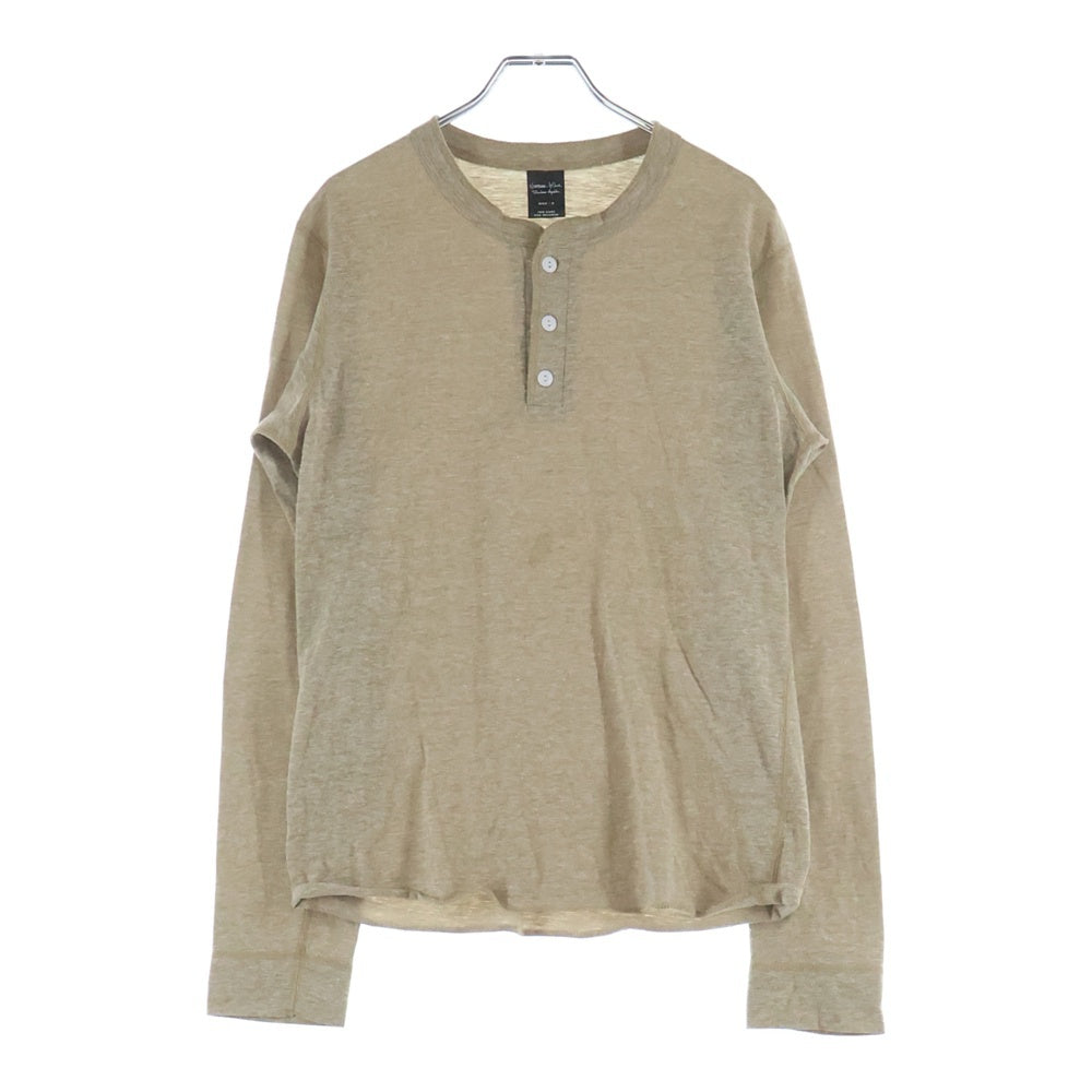 NUMBER (N)INE(ナンバーナイン) ヘンリーネック 長袖Tシャツ カットソー ベージュ