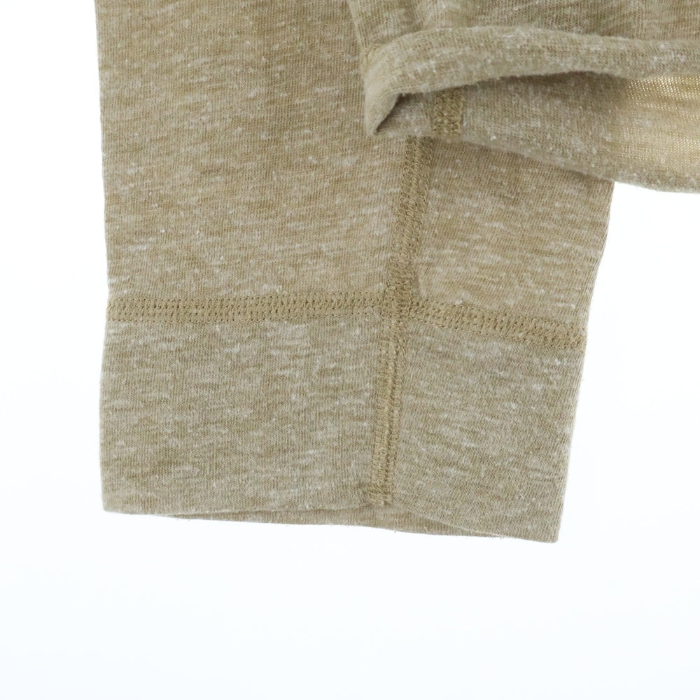 NUMBER (N)INE(ナンバーナイン) ヘンリーネック 長袖Tシャツ カットソー ベージュ