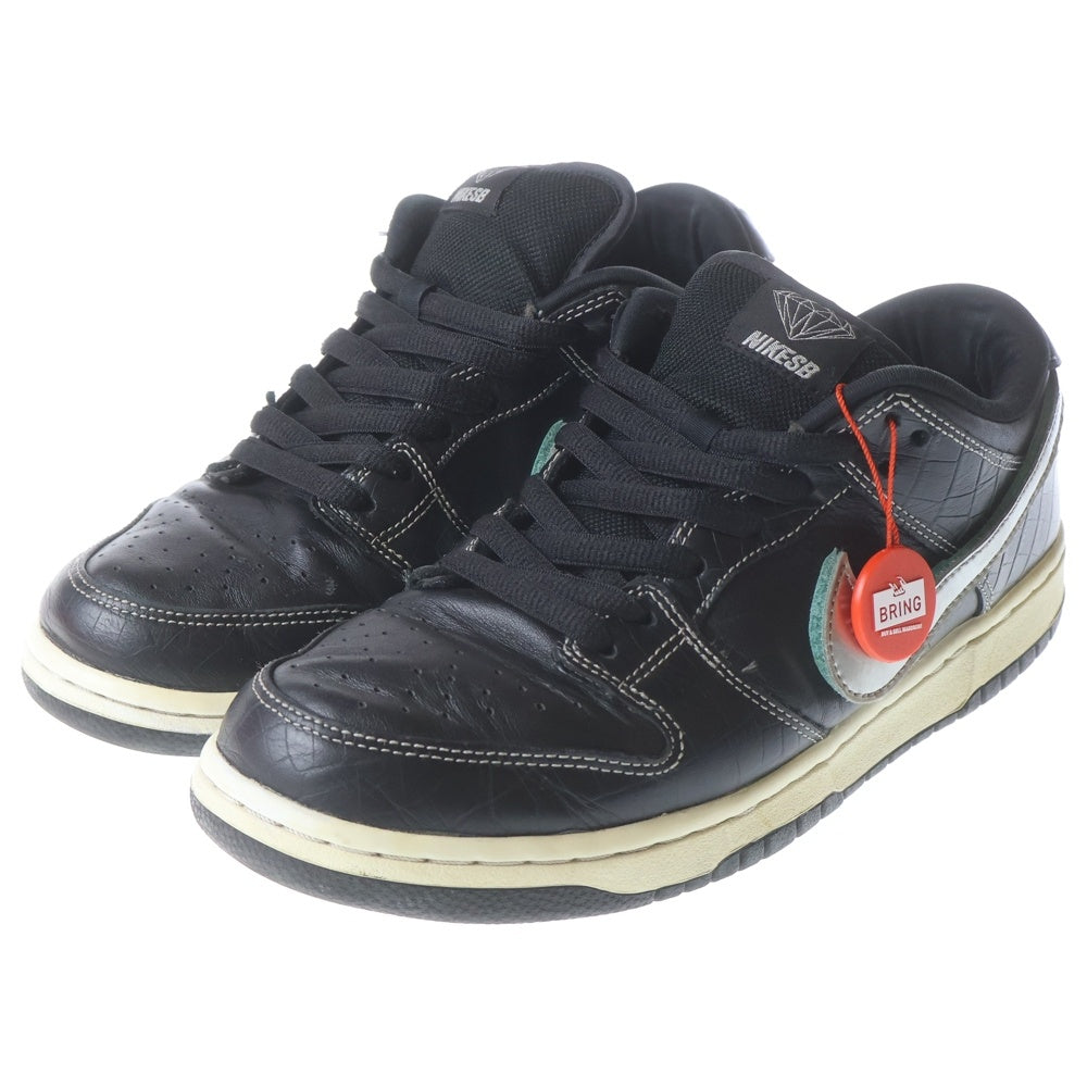 NIKE(ナイキ) ×DIAMOND SUPPLY DUNK LOW PRO OG QS ダイヤモンド サプライ ダンク ローカットスニーカー ブラック US9.5/27.5cm BV1310-001