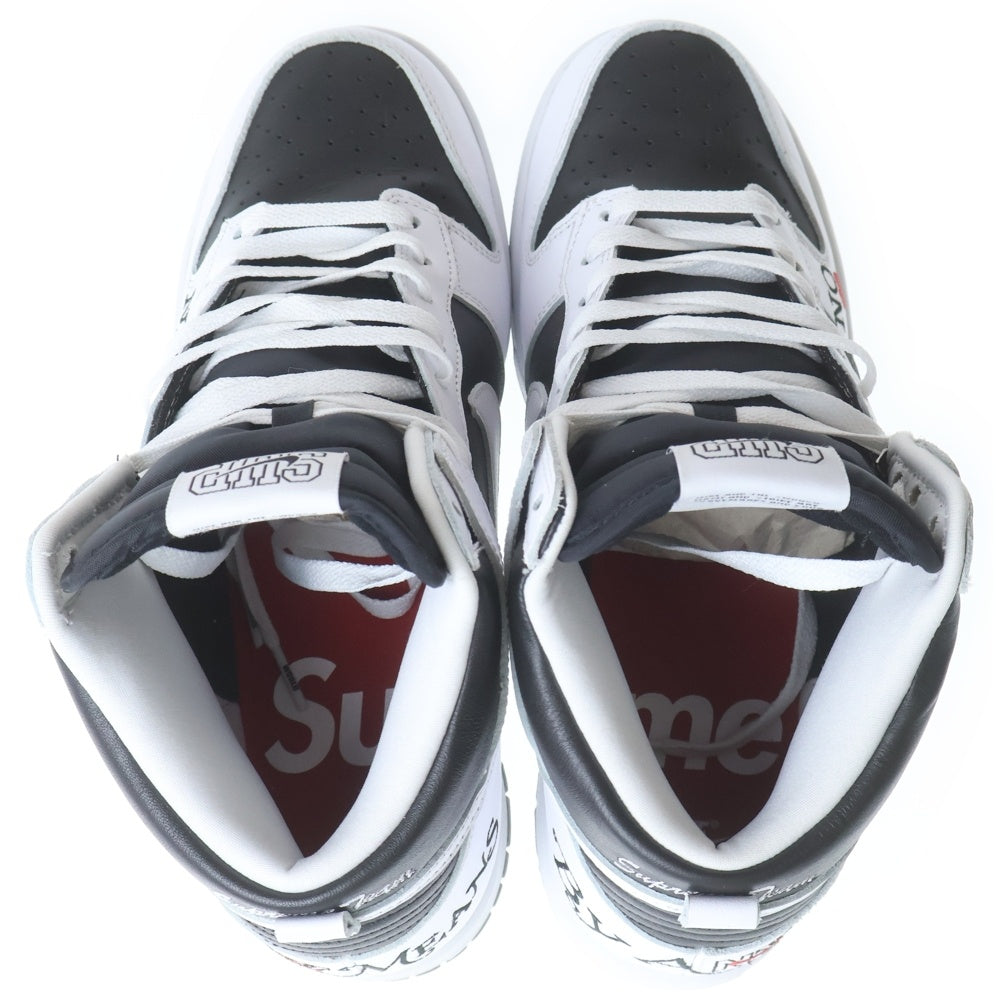 SUPREME(シュプリーム) 22SS ×NIKE DUNK HIGH BY ANY MEANS シュプリーム ダンク バイ エニー ミーンズ ハイカットスニーカー ホワイト/ブラック US9.5/27.5cm DN3741-002