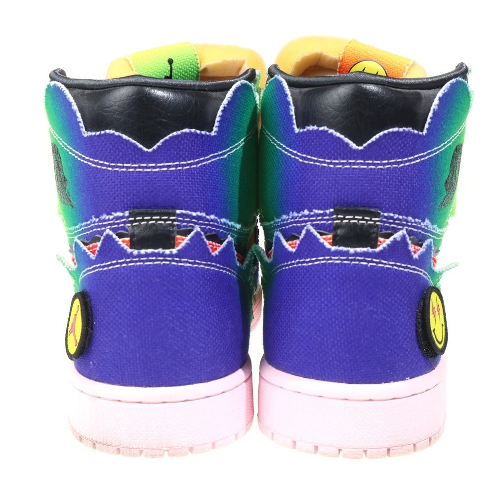 NIKE(ナイキ) ×J BALVIN NIKE AIR JORDAN 1 HIGH OG RAINBOW J バルビン エアジョーダン1 OG レインボー ハイカットスニーカー マルチ US9.5/27.5cm DC3481-900