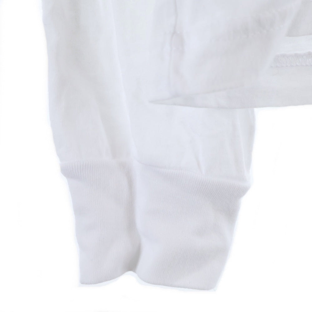 CHROME HEARTS(クロムハーツ) FLRL CRS HORSESHOE L/S バックホースシュー 袖フローラル ロングスリーブ 長袖Tシャツ カットソー ホワイト