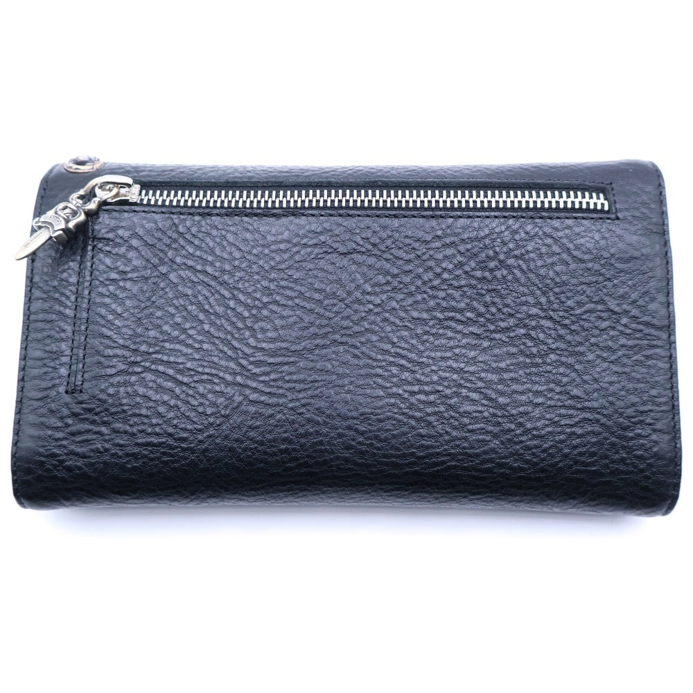 CHROME HEARTS(クロムハーツ) WAVE ウェーブ レザーウォレット 財布 ブラック BCA375