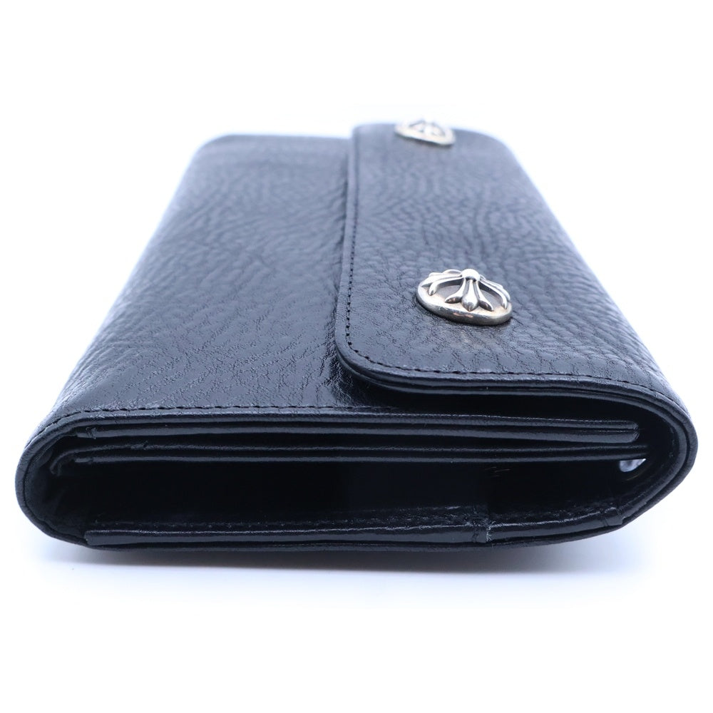 CHROME HEARTS(クロムハーツ) WAVE ウェーブ レザーウォレット 財布 ブラック BCA375